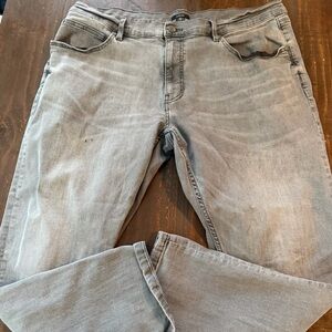 Alfani Faded Light Gray Straight Leg Jeans 40x30